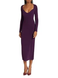 Shop Jason Wu Collection Long-Sleeve Rib-Knit Midi-Dress at Saks Fifth Avenue